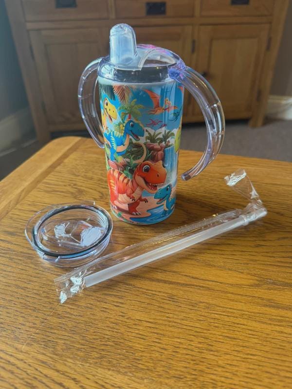 Dinosaurs Themed 12oz Printed Sippy / Training Cup