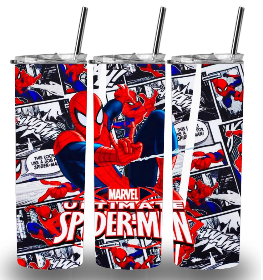 Spider-Man 20oz Custom Printed Tumbler