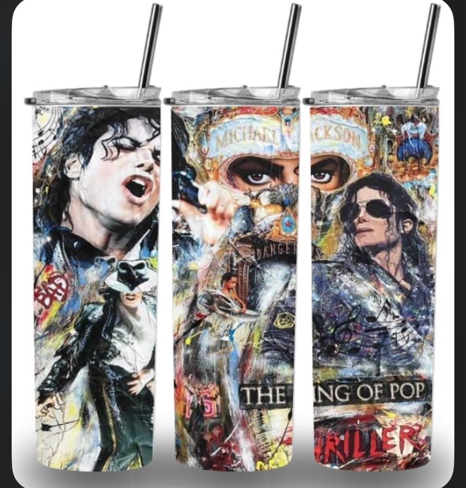 Michael Jackson music Rock n roll  20oz Custom Printed Tumbler
