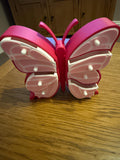 Butterfly Themed jewellery box unique (15cm H x 16.5cm W 5cm)