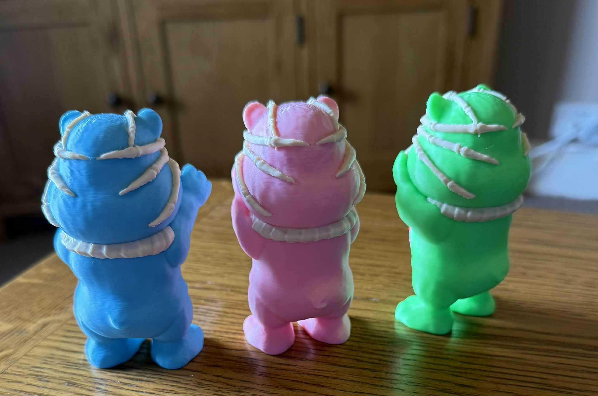 Care bear Face-hugger Figure 3D Printed Hug with a Twist of Sci-Fi Cuteness!