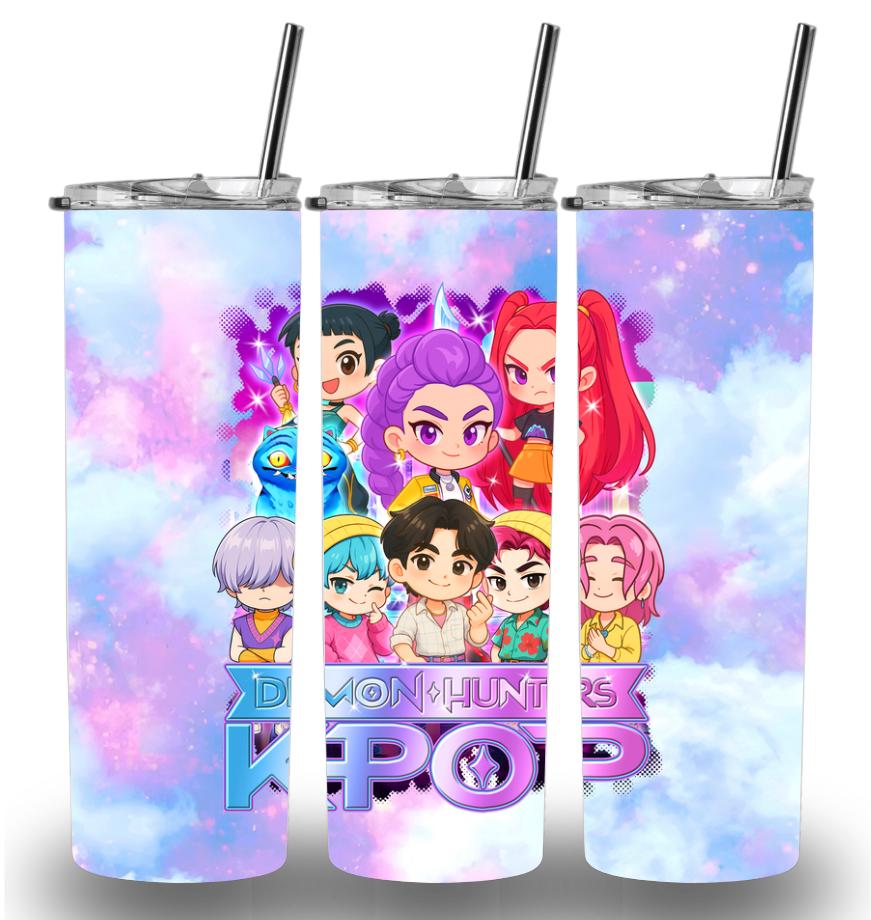 K-Pop Demon Hunters Music 20oz Custom Printed Tumbler