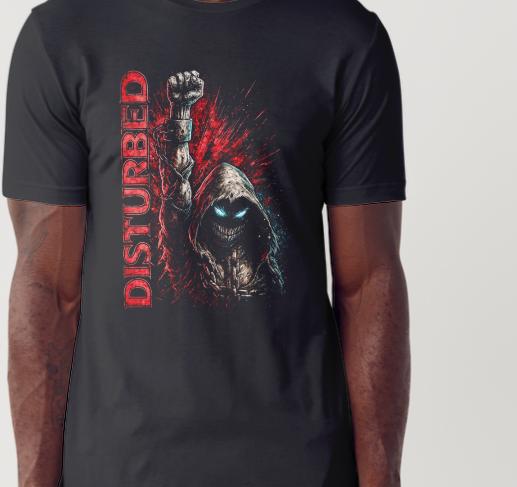Disturbed Rock Bands Custom Printed T-shirt (Size Available XS - 4XL)