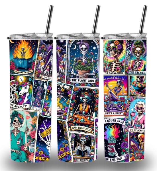 Tarot cards witchy 20oz Custom Printed Tumbler