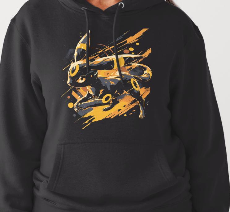 Pokemon Umbreon Custom Printed Hoodies (Size Available S - 4XL)