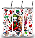 DC Harley Quinn and joker 20oz Custom Printed Tumbler