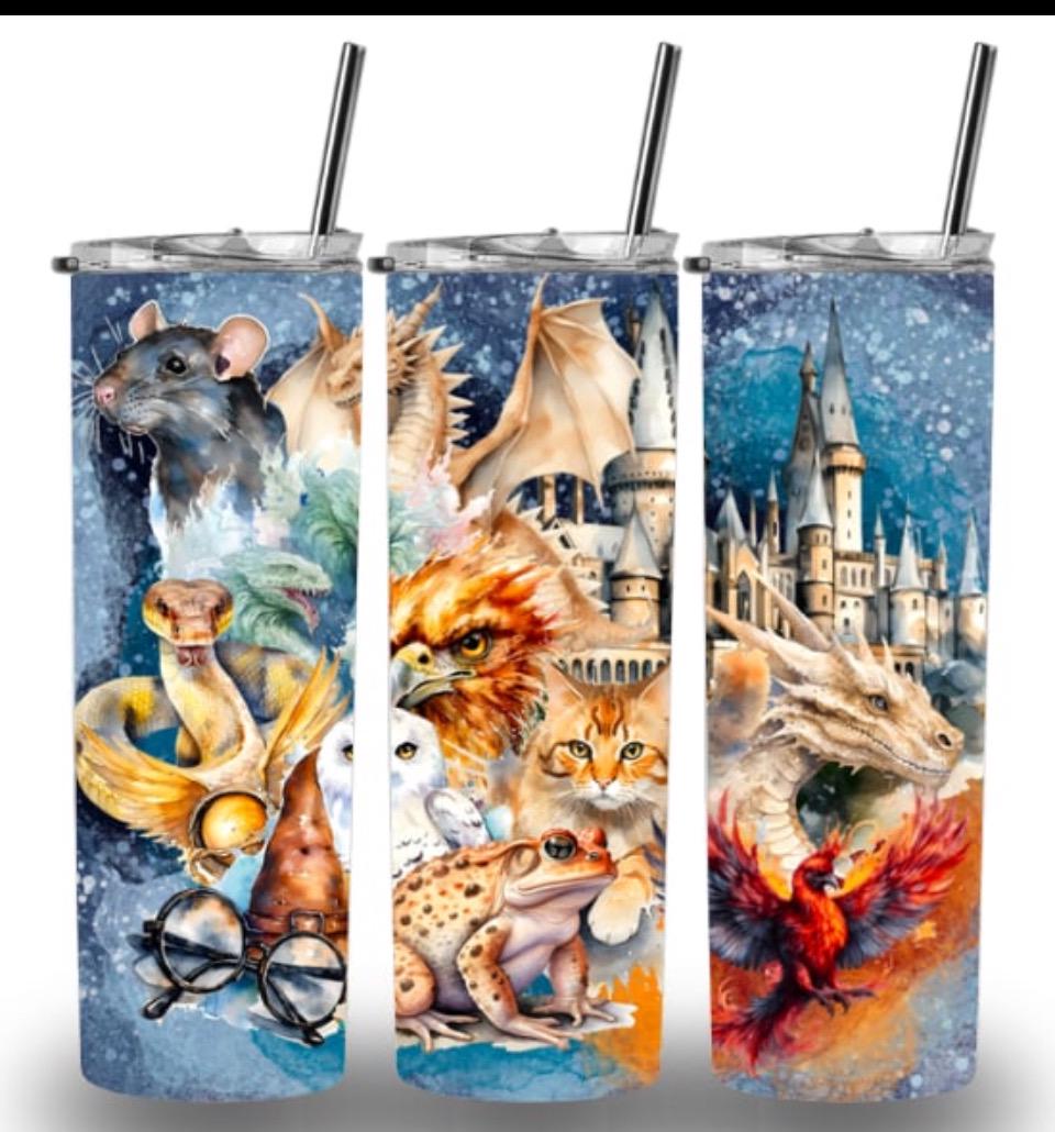Harry Potter houses 20oz Custom Printed Tumbler