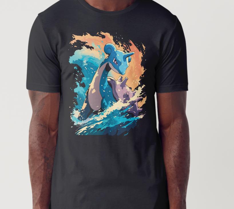 Pokemon Laprus Themed Custom Printed Hoodies (Size Available S - 4XL)