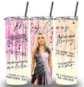 Miley Cyrus Themed 20oz Custom Printed Tumbler