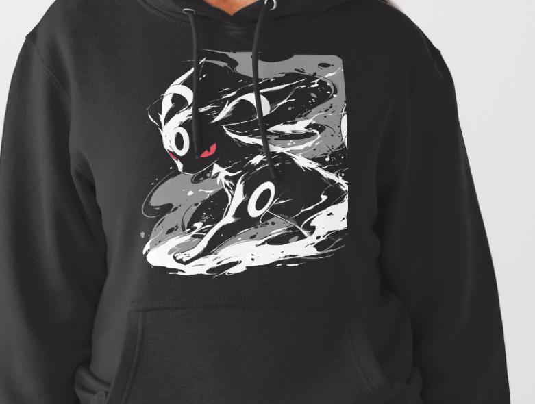 Pokemon Umbreon Custom Printed Hoodies (Size Available S - 4XL)