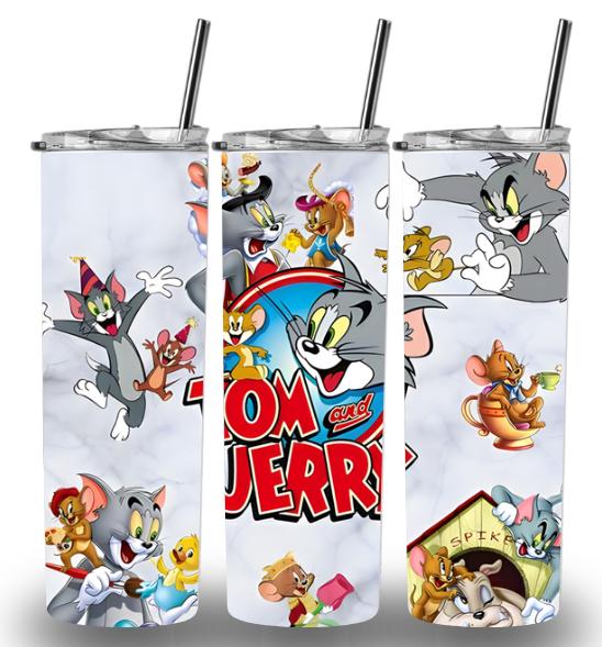 Tom and Jerry 20oz Custom Printed Tumbler