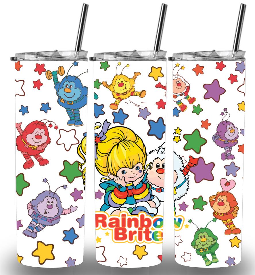 Rainbow Brite 20oz Custom Printed Tumbler