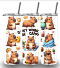 Capybara white 20oz Custom Printed Tumbler