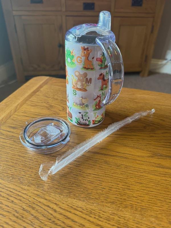 ABC’s Alphabet Animal Themed 12oz Printed Sippy / Training Cup