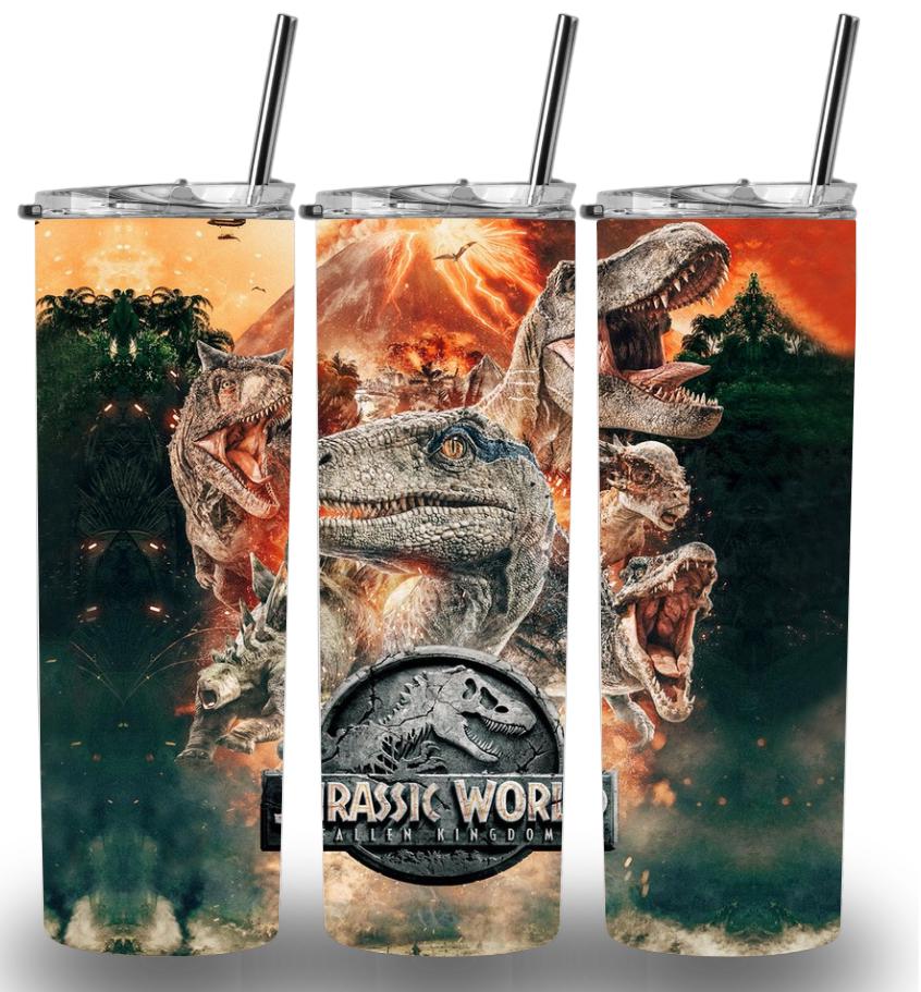 Jurassic World 20oz Custom Printed Tumbler