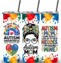 Autism Awareness 20oz Custom Printed Tumbler