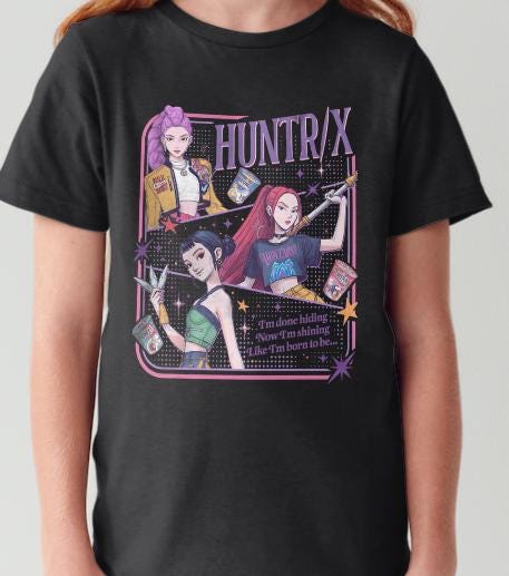 Kpop Themed Custom Printed T-shirt (Sizes: 3-15)