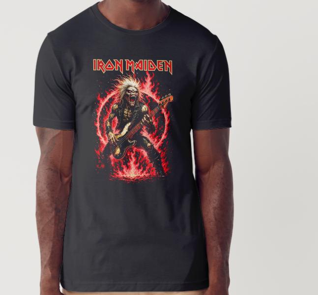 Iron Maiden Rock Bands Custom Printed T-shirt (Size Available XS - 4XL)