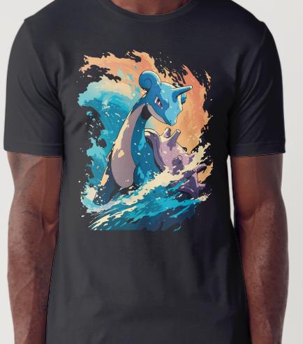 Pokemon Laprus Themed Custom Printed Hoodies (Size Available S - 4XL)