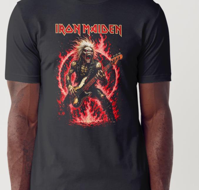 Iron Maiden Rock Bands Custom Printed T-shirt (Size Available XS - 4XL)