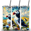 Puffins Themed 20oz Custom Printed Tumbler