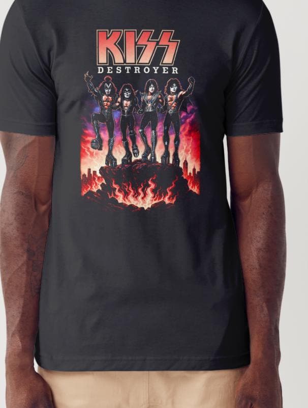 Kiss Rock Bands Custom Printed T-shirt (Size Available XS - 4XL)