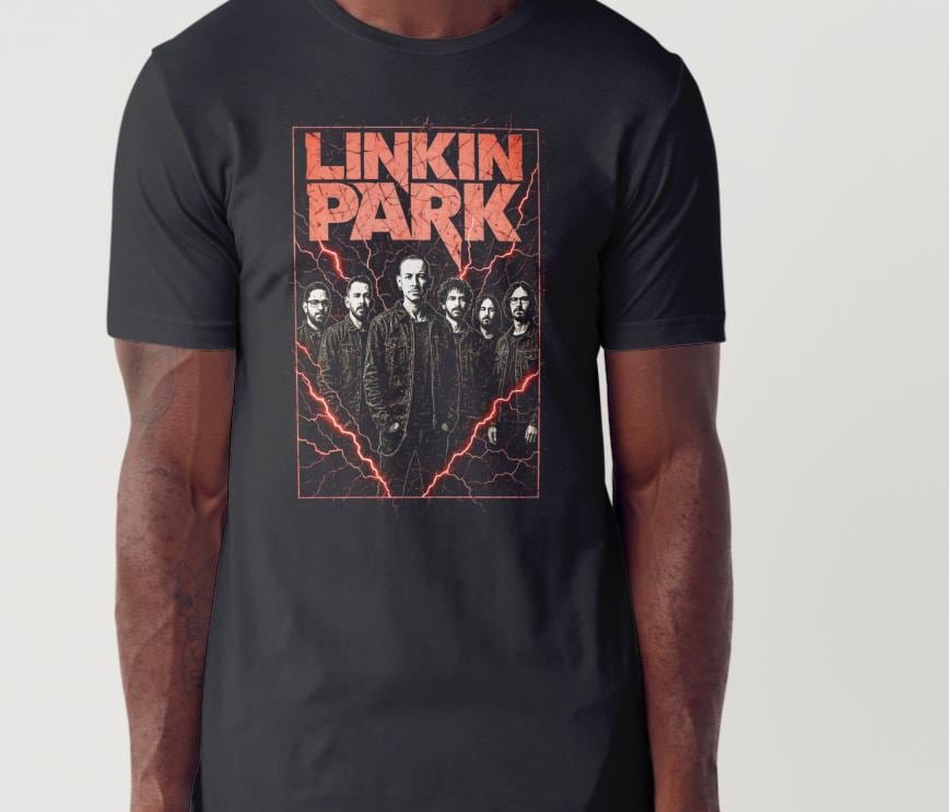 Linkin Park Rock Bands Custom Printed T-shirt (Size Available XS - 4XL)
