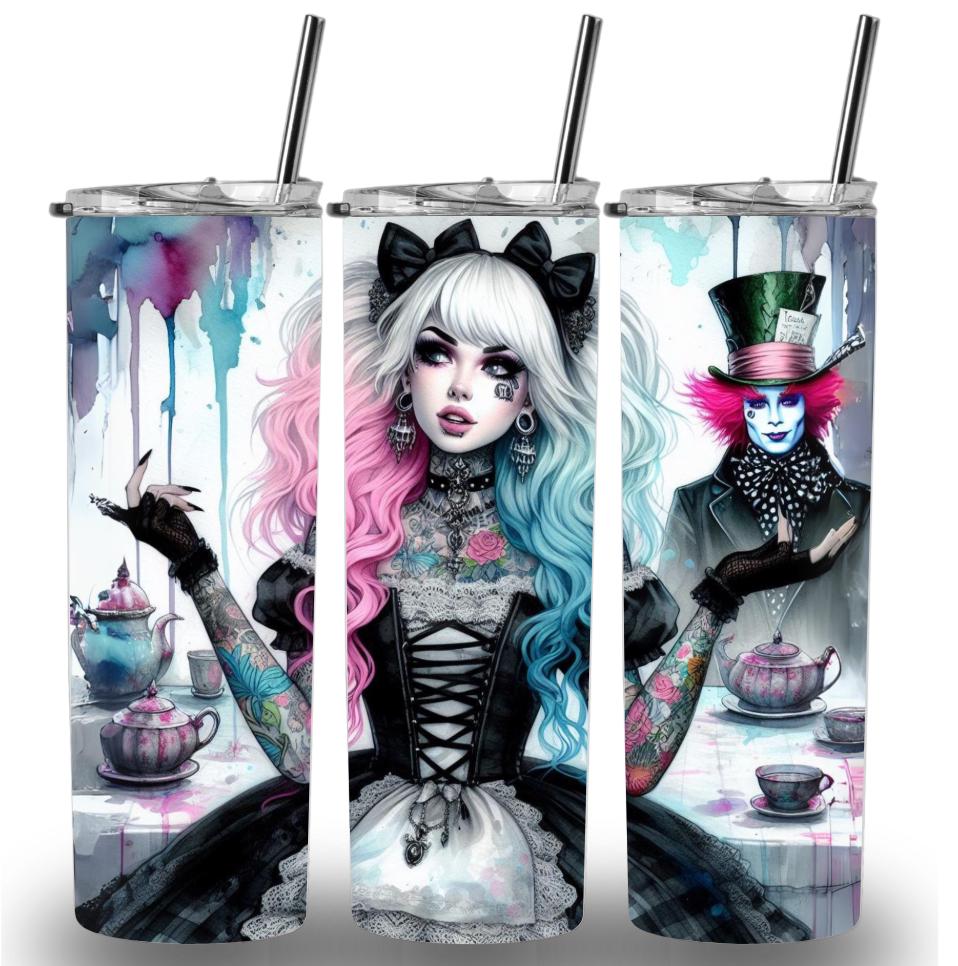 Gothic Alice Themed 20oz Custom Printed Tumbler