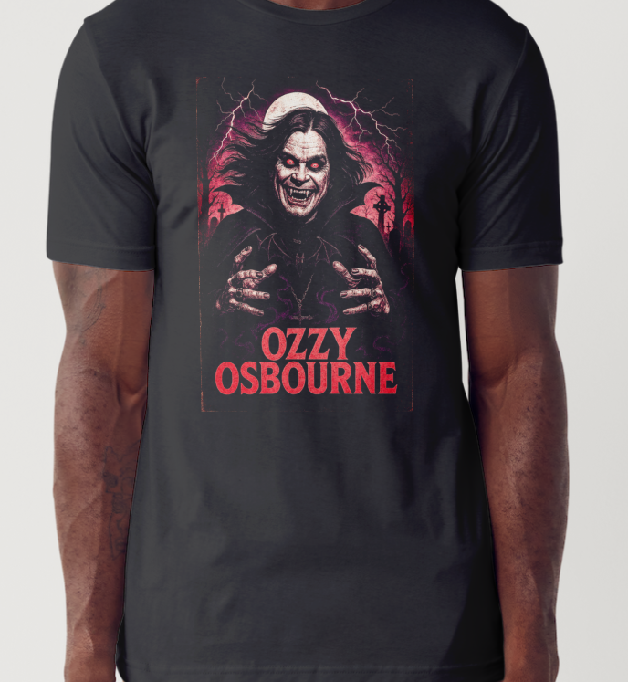 Ozzy Osborne Rock Bands Custom Printed T-shirt (Size Available XS - 4XL)