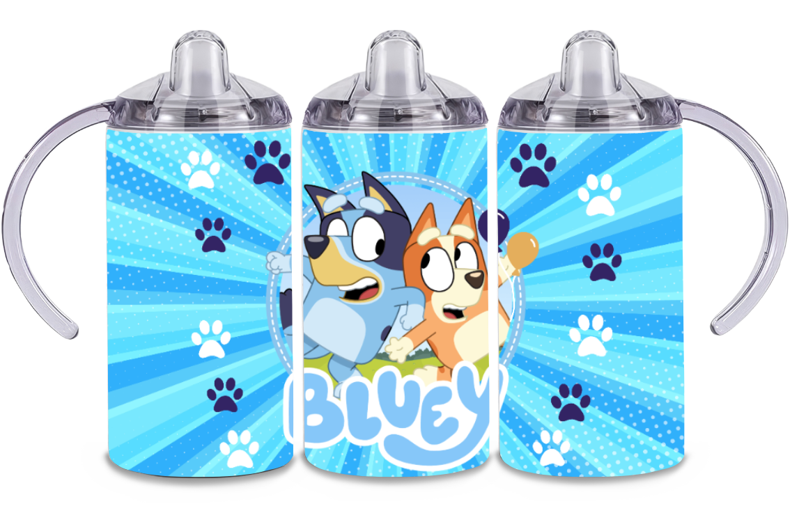 Bluey Themed 12oz Printed Sippy / Training Cup
