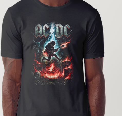 ACDC Custom Printed T-shirt (Size Available XS - 4XL)