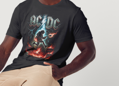 ACDC Custom Printed T-shirt (Size Available XS - 4XL)