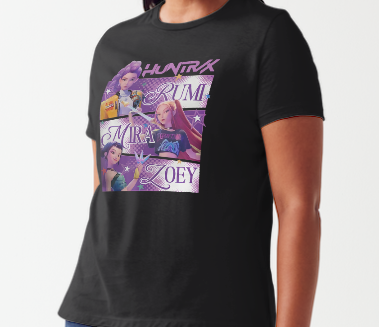 K-Pop Demon Hunters Custom Printed T-shirt (Sizes Available: (3-15) (S-4XL)