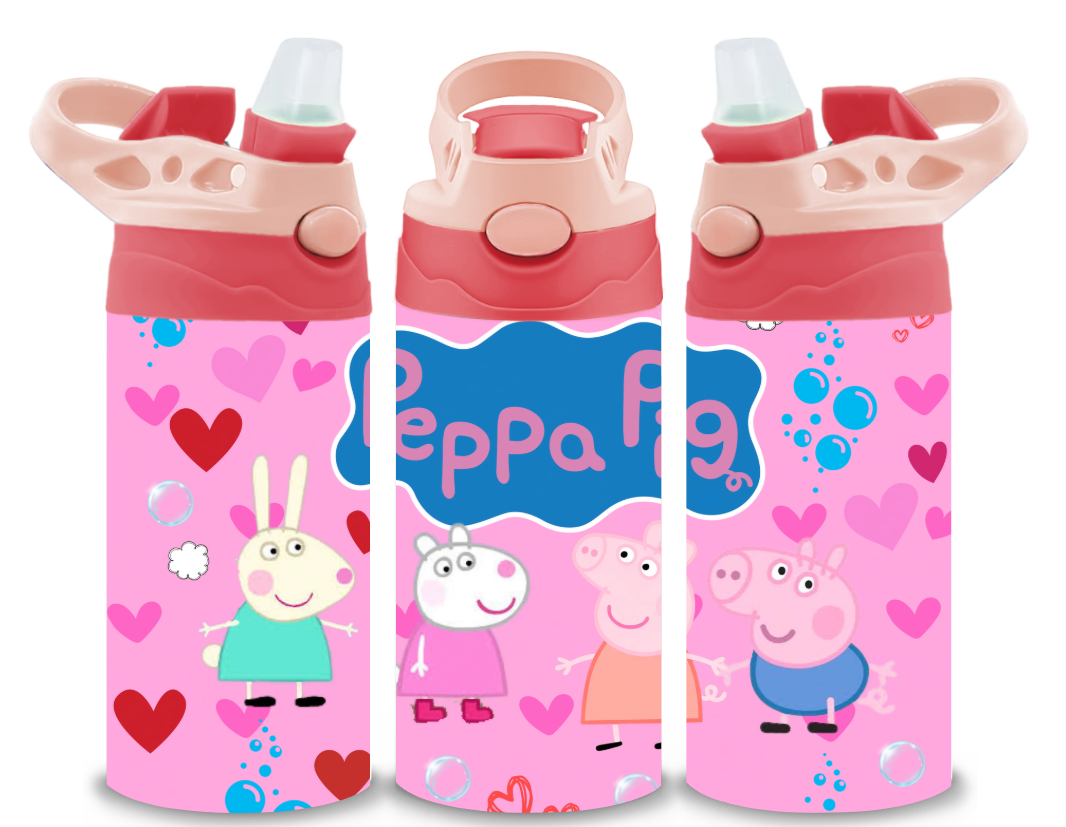 Peppa Pig Childrens Tumbler Cup With Silcone Sprout Sport Lid