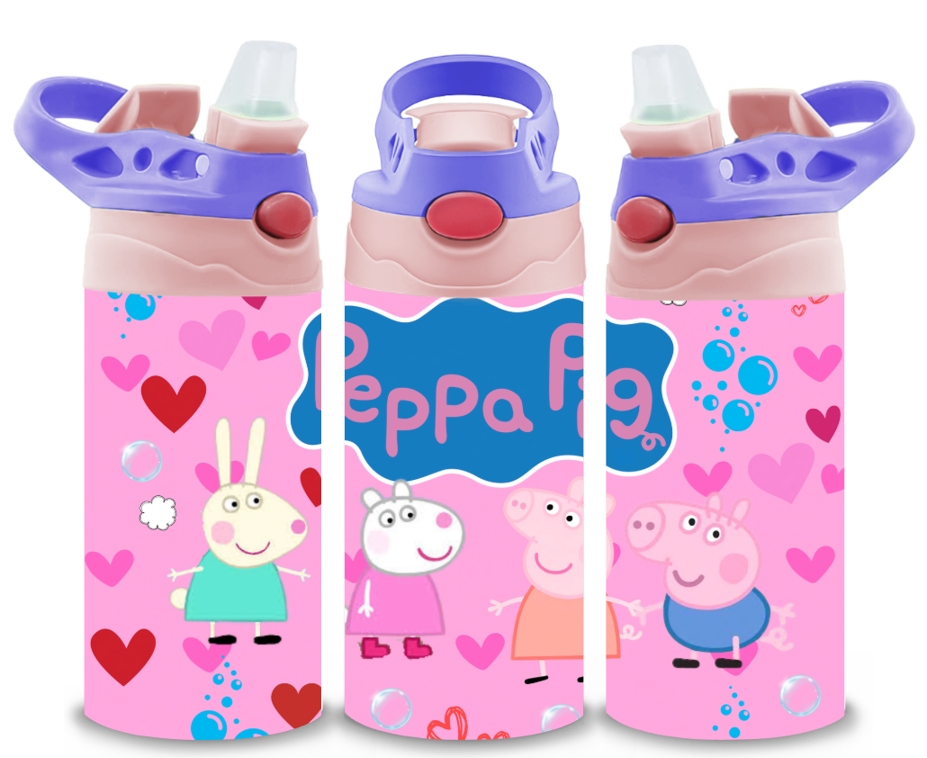 Peppa Pig Childrens Tumbler Cup With Silcone Sprout Sport Lid