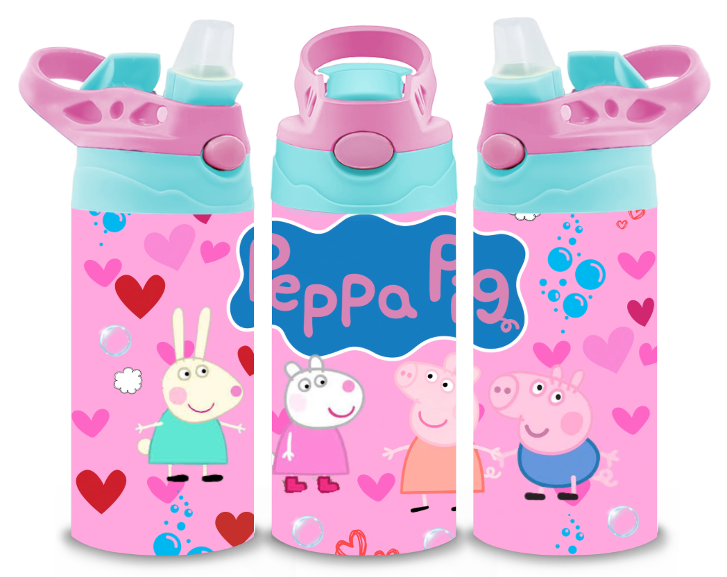 Peppa Pig Childrens Tumbler Cup With Silcone Sprout Sport Lid