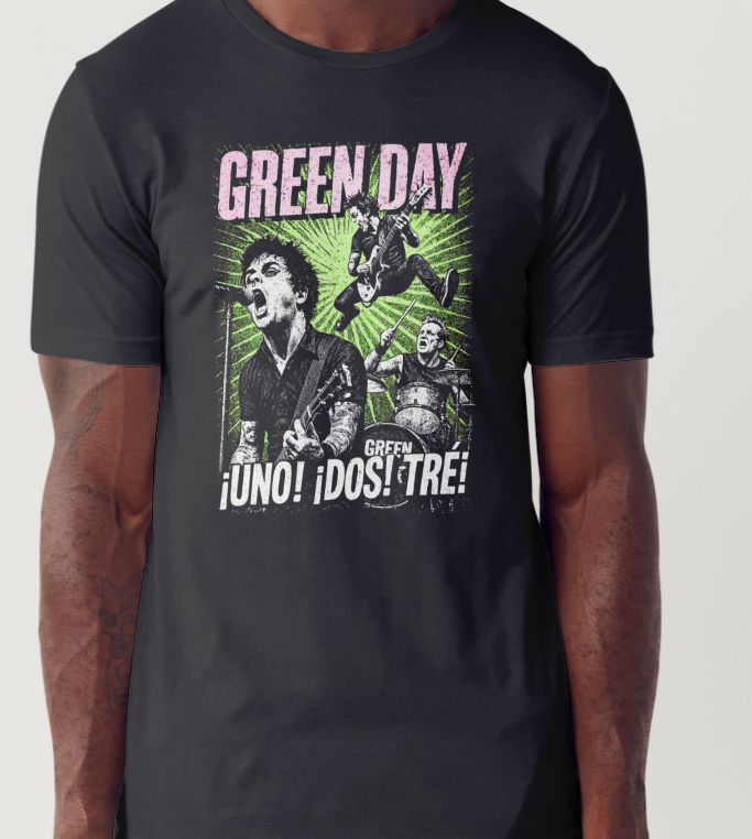 Green Day Rock Bands Custom Printed T-shirt (Size Available XS - 4XL)