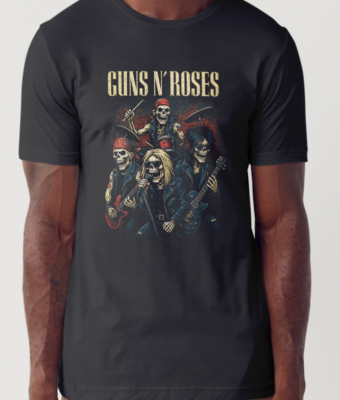 Guns N Roses Rock Bands Custom Printed T-shirt (Size Available XS - 4XL)