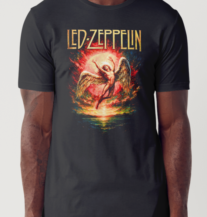Led Zepplin Rock Bands Custom Printed T-shirt (Size Available XS - 4XL)