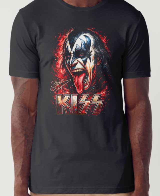 Kiss Custom Printed T-shirt (Size Available XS - 4XL)