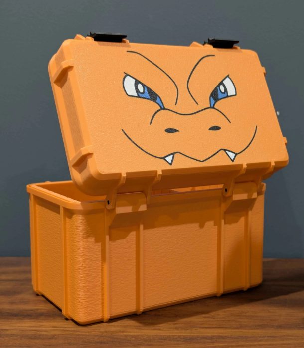 Pokemon TCG Charizard Toploader (50s) Storage Box