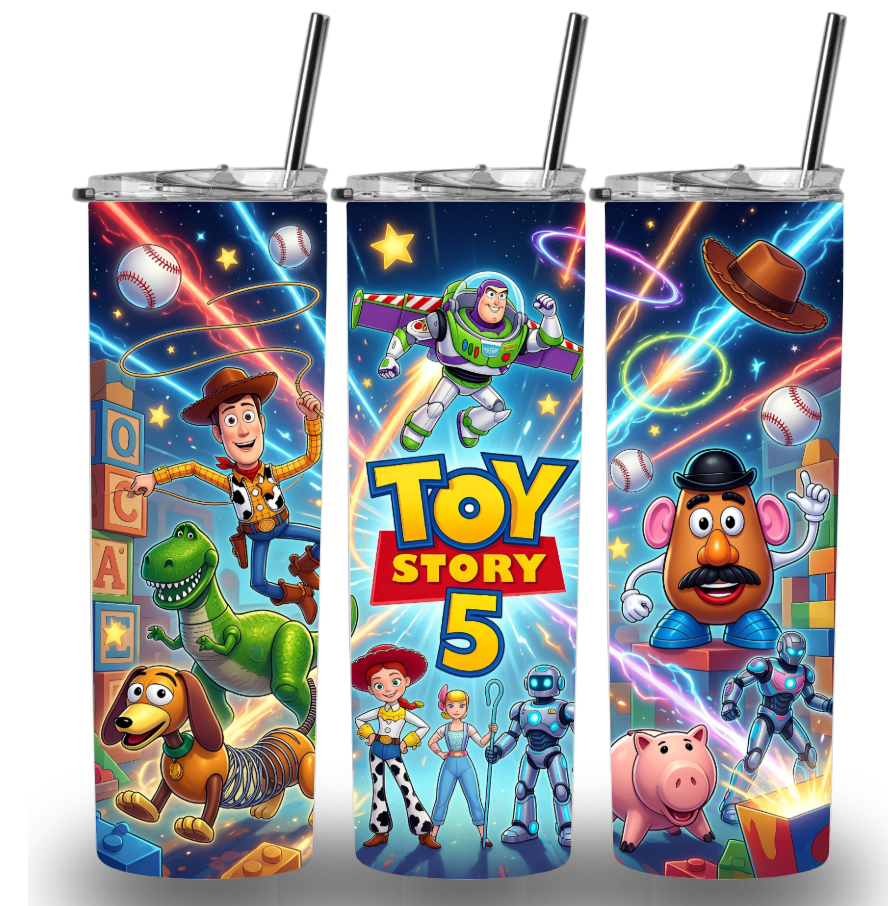 Toy Story 5 20oz Custom Printed Tumbler