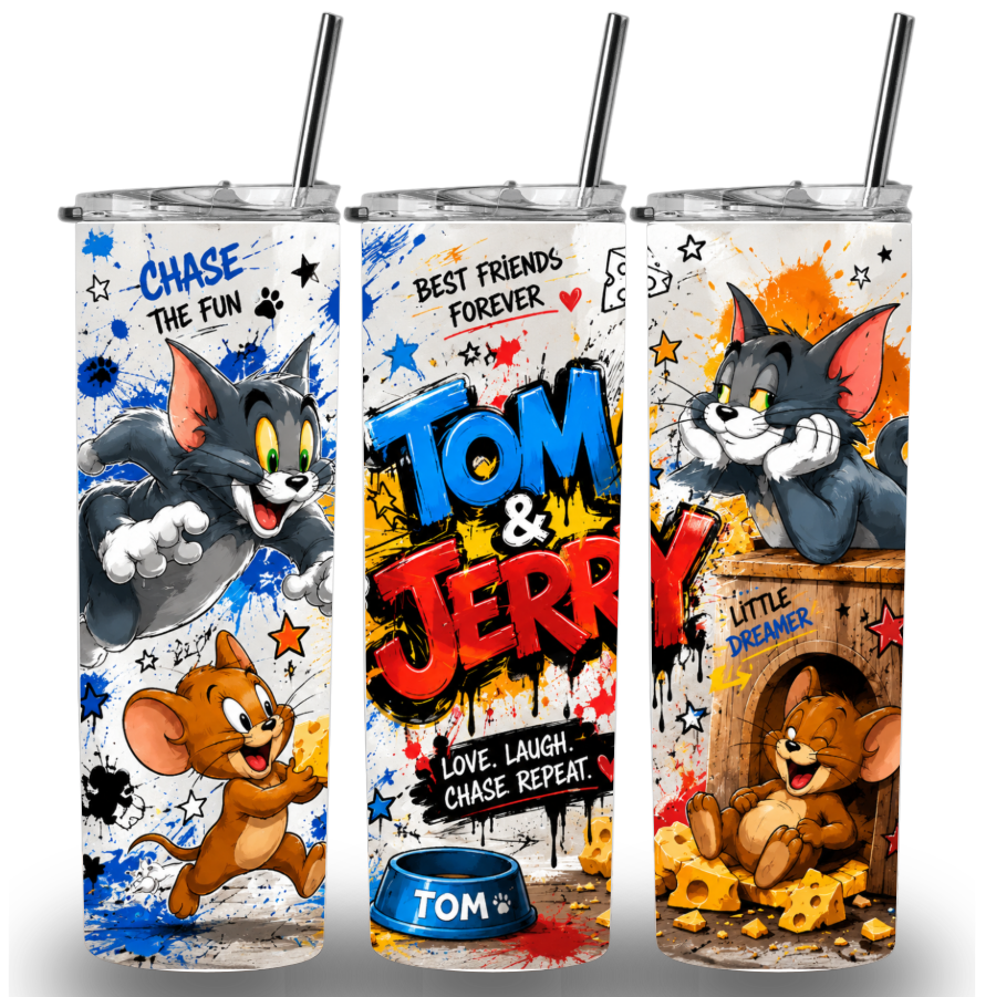 Tom & Jerry Custom Printed Tumbler