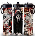 Scream Horror Themed  20oz Screw Lids Custom Printed Tumbler