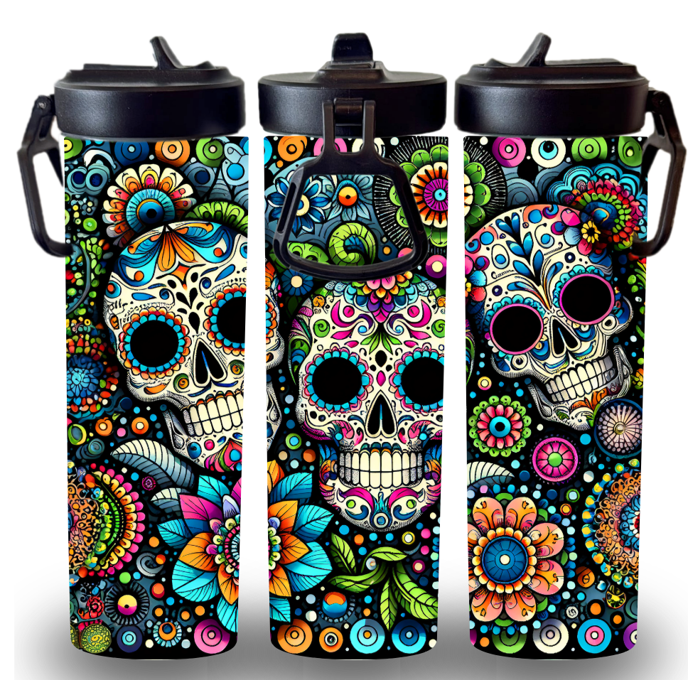 Skulls 20oz Screw Lids Custom Printed Tumbler