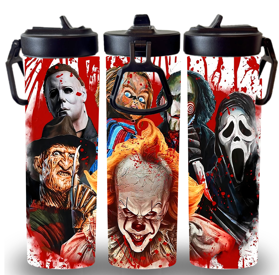 Horror 20oz Screw Lids Custom Printed Tumbler