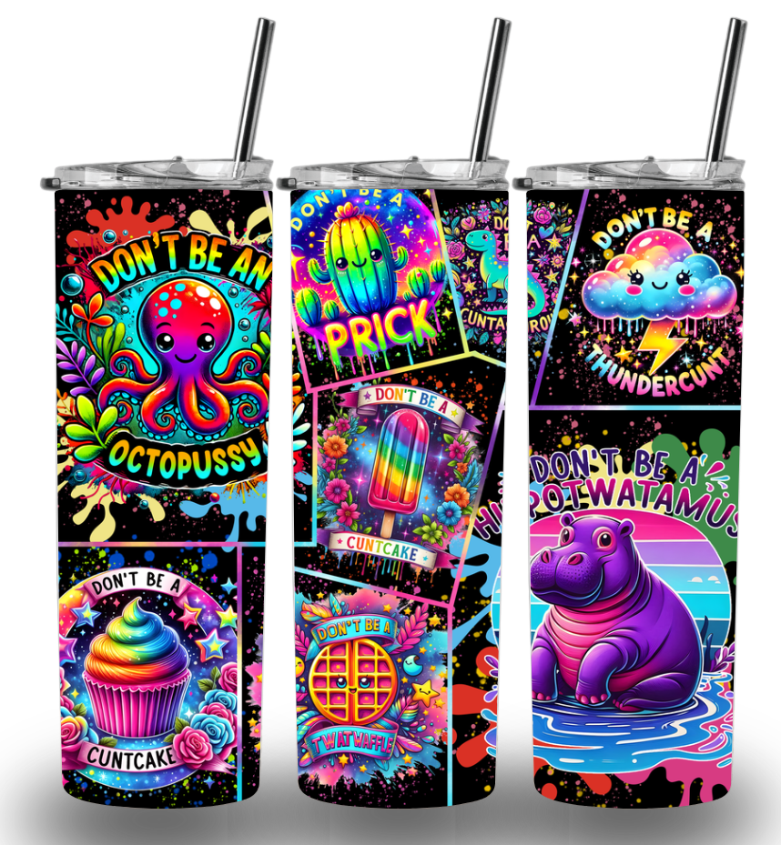 Funny Animals Custom Printed Tumbler