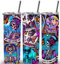 Funny Skeletion and Skulls Custom Printed Tumbler