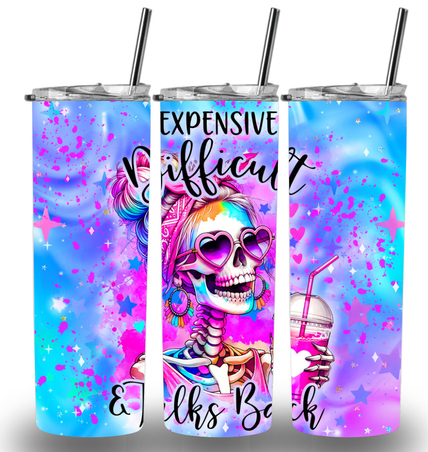 Skulls Themed Custom Printed Tumbler