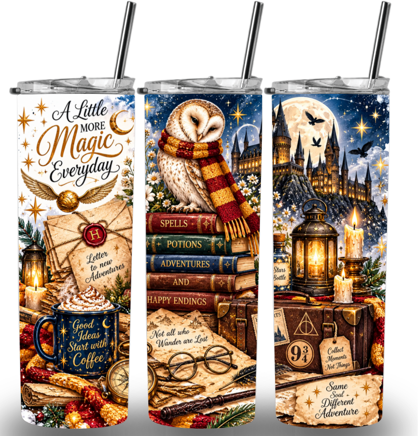 Harry Potter Inspired Themed Custom Printed Tumbler